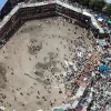At least four people have been killed after a stand collapsed during a bullfight in central Colombia.