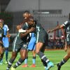 The Super Falcons last night set their title defense on track after defeating debutant Botswana 2-0