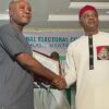 ENUGU GOVERNOR-ELECT AND HOUSE OF ASSEMBLY MEMBERS RECEIVE CERTIFICATES OF RETURN FROM INEC.